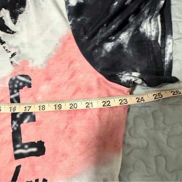 Tie Dye Nope Not Today Plus Size 2X Womens VNeck Tee - Picture 5 of 7